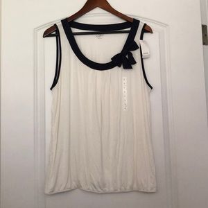 LIFT Navy & Ivory Blouse